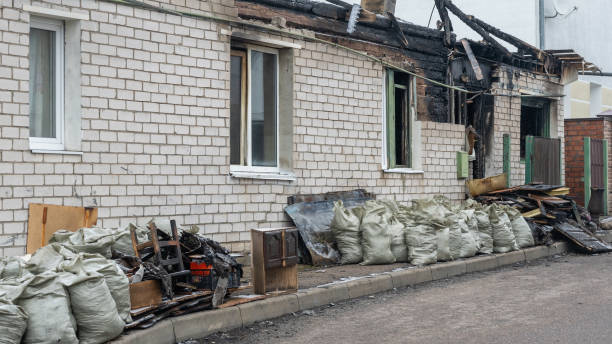 Professional Emergency Fire Cleanup technician working in Flagtown, NJ